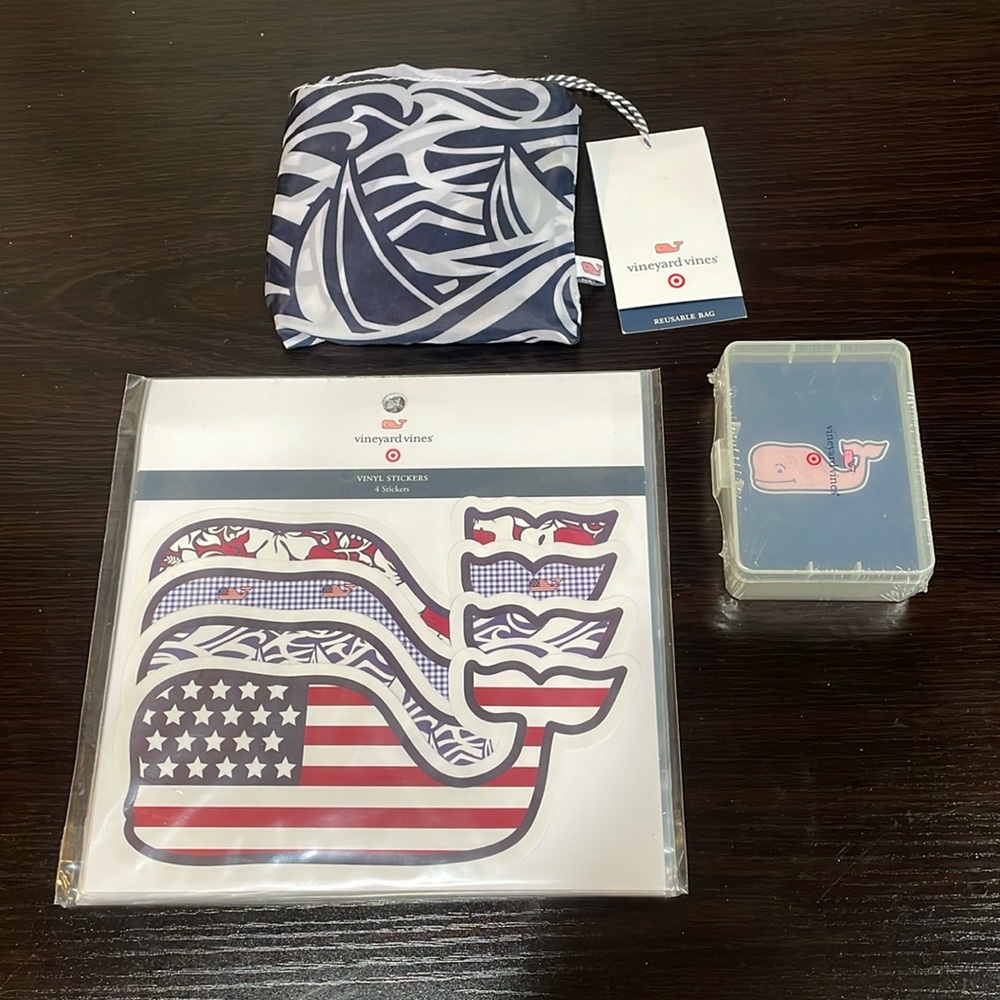 Vineyard Vines Target Stickers Cards Reusable Tote